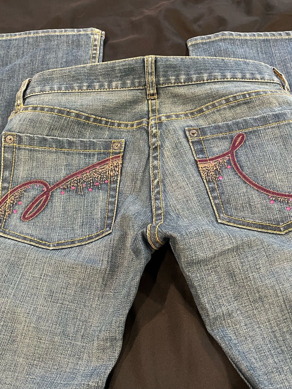 NWOT FRENCH CONNECTION Embellished Back-Pocket Blue Denim Jeans Size 2